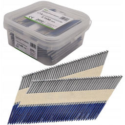 Gwoździe do gwoździarki łączone papierem 3,1x90mm Pierścieniowe Czarne