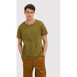 Selected Homme T-Shirt Morgan 16071775 Zielony Regular Fit