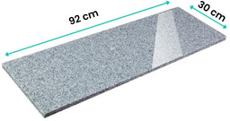 Parapet granitowy szary polerowany G603 92x30x2 cm