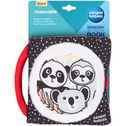 CANPOL BABIES Zabawka BabiesBoo Sensoryczna książeczka manipulacyjna Panda
