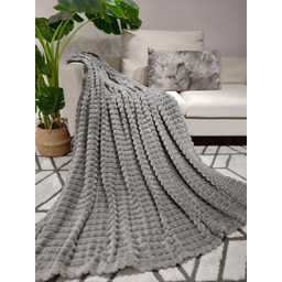 Koc-narzuta tłoczona w prążki KFC-01