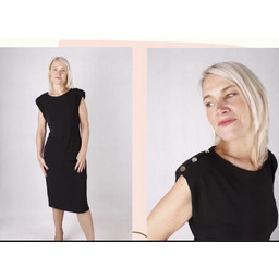 Sukienka Damska Czarna Elegancka Plus Size