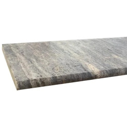Stopnica kamienna Trawertyn Ash Argent Mix Szlifowany Bullnose
