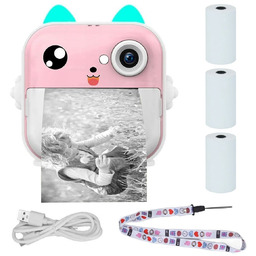 Mini drukarka termiczna z aparatem + 3 ROLKI