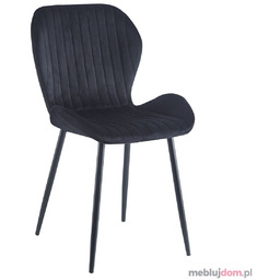 Krzesło K1-FX Velvet Czarny, Czarny