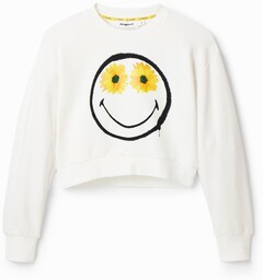 Bluza o krótkim kroju Smiley