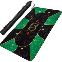 ZIELONA MATA DO POKERA 200x90CM POKŁADKA STÓŁ BLAT