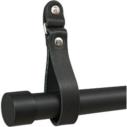 Karnisz 25 mm Czarny 120 cm wspornik Skóra