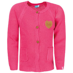 Dziewczęcy rozpinany różowy sweterek Lief r.86