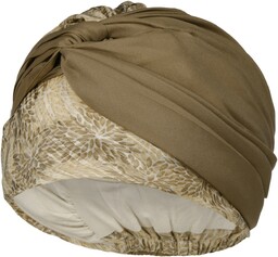 Turban Glittery Garden by Christine Headwear, beżowy, One