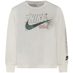 DZIECIĘCA KOSZULKA T-SHIRT NIKE Z DŁUGIM RĘKAWEM, BIAŁA