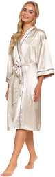 Satynowy Szlafrok Damski Elegance Satin
