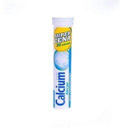 Calcium Alergo o smaku pomarańczowym, 20 tabletek musujących