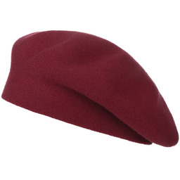 Beret Baskijski Damski Supersoft by Lipodo, ciemnoczerwony, One