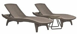 KETER Leżaki Pacific Set 231464 Cappuccino Do 20