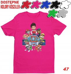 Dziecięca Koszulka Z Nadrukiem Psi Patrol Duży Wybór