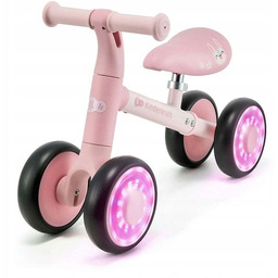 Kinderkraft Cutie Flash rowerek biegowy, jeździk Led, różowy