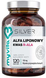 MyVita Silver Alfa Liponowy kwas R-ALA, 120 kapsułek