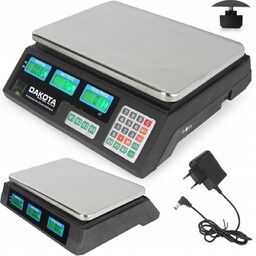 ELEKTRONICZNA WAGA SKLEPOWA LCD KALKULACYJNA 40KG HANDLOWA BAZAR