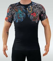 Ground Game Rashguard "Bushido" 3.0 Krótki Rękaw (Czarny)