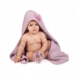 Ręcznik Kąpielowy Z Kapturkiem Okrycie Eco Organic Flower