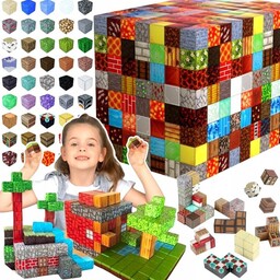 Klocki Magnetyczne 100 sztuk Mix Klocków Konstrukcyjnych +