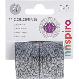 Taśma washi taśma barwiąca COLORING Gwiazdy 50mmx5m.