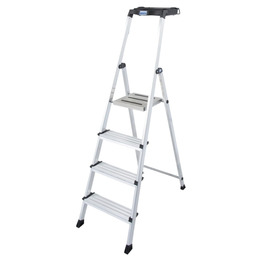 Aluminiowa drabina domowa KRAUSE Secury 4-stopniowa OUTLET