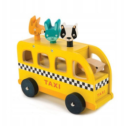 Tender Leaf Toys Taksówka Zwierzątka Drewniana 1+