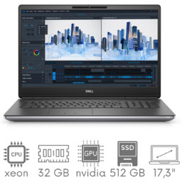 Stacja Graficzno-Robocza Dell Precision 7750 Xeon W-10855M 32GB