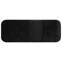 Eurofirany Ręcznik Jessi 70x140 czarny frotte 500g/m2