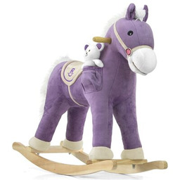 MILLY MALLY Koń na biegunach Pony Fioletowy