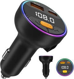 Transmiter samochodowy z Ładowarką Alogy PowerTune USB-A USB-C