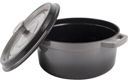 VINTAGE CUISINE Garnek VC2P221GR20CP Szary Ombre 22 cm