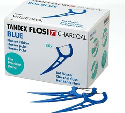 Tandex Flosi Flosser z nitką węglową Blue -