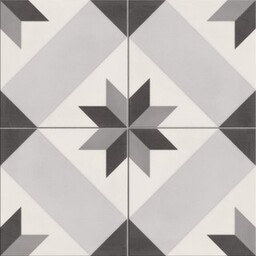 Gres szkliwiony dekor MARRAKESH mix 1 grey mat