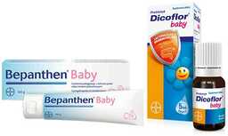 Zestaw BEPANTHEN Baby Maść ochronna, 100g + DICOFLOR