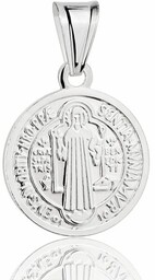Srebrny Medalik św. Benedykt pr 925