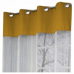 Firany Makarony na przelotki 150x250 wys makaron Biały