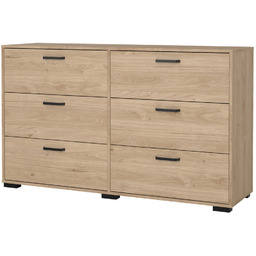 Komoda z szufladami jackson hickory mat 139 cm