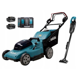 Makita DLM481CT2 Kosiarka Samobieżna 48cm 2x5.0Ah Odkurzacz