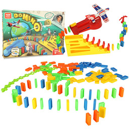 Gra Edukacyjna Domino Klocki Samolot Wyrzutnia Zestaw Samolot