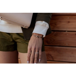 Pakamera Bransoletka z Muszlą Jadeitem i Amazonitem