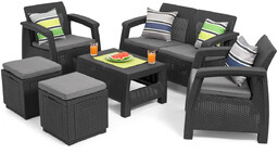 Keter Zestaw ogrodowy CORFU SET CUBE 6-osobowy -