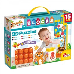 Lisciani, klocki z obrazkiem Carotina Baby, 15 szt.