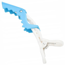 Klamra klamerka spinka żabka do włosów fryzjerskie niebieska