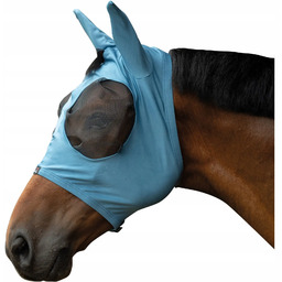 Moskitiera przeciwko owadom dla konia Hkm Elastic niebieska