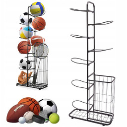 Stojak Na Piłki Z Pojemnikiem I Dolną Półką