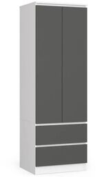Szafa do sypialni, szuflady, DORMI XS, 60x50x180 cm,