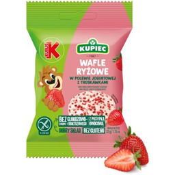 KUPIEC & KUBUŚ Wafle ryżowe w polewie jogurtowej
